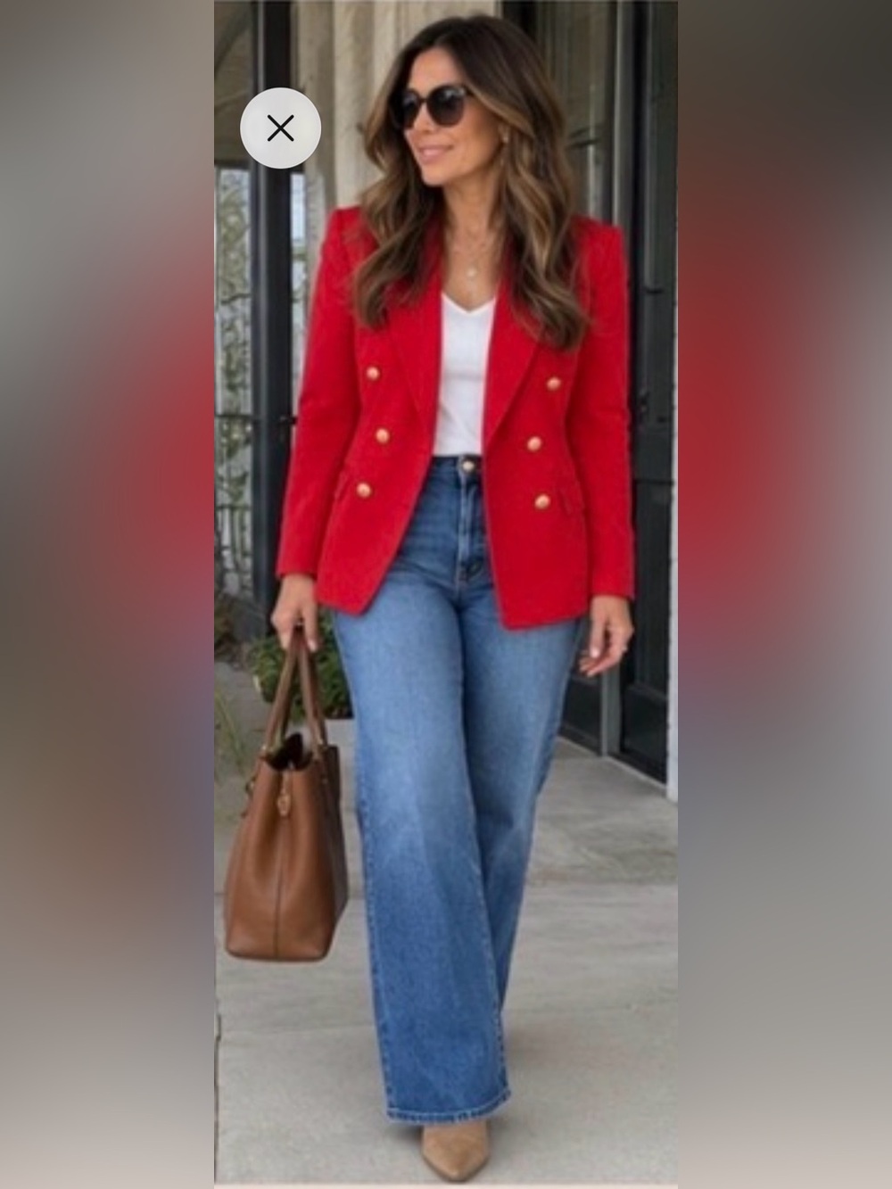 TALBOTS petites women’s houndstooth blazer